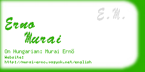 erno murai business card